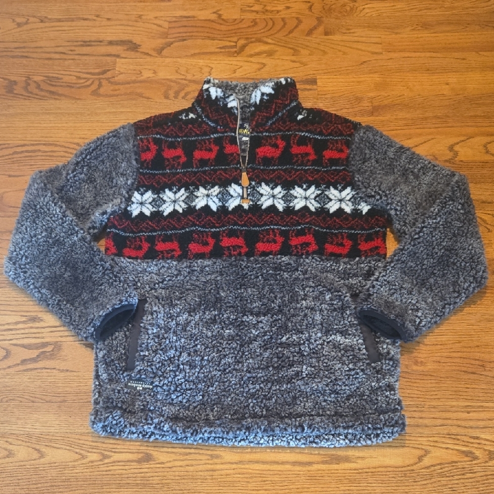 Simply Southern Brown and Red Teddy Jacket